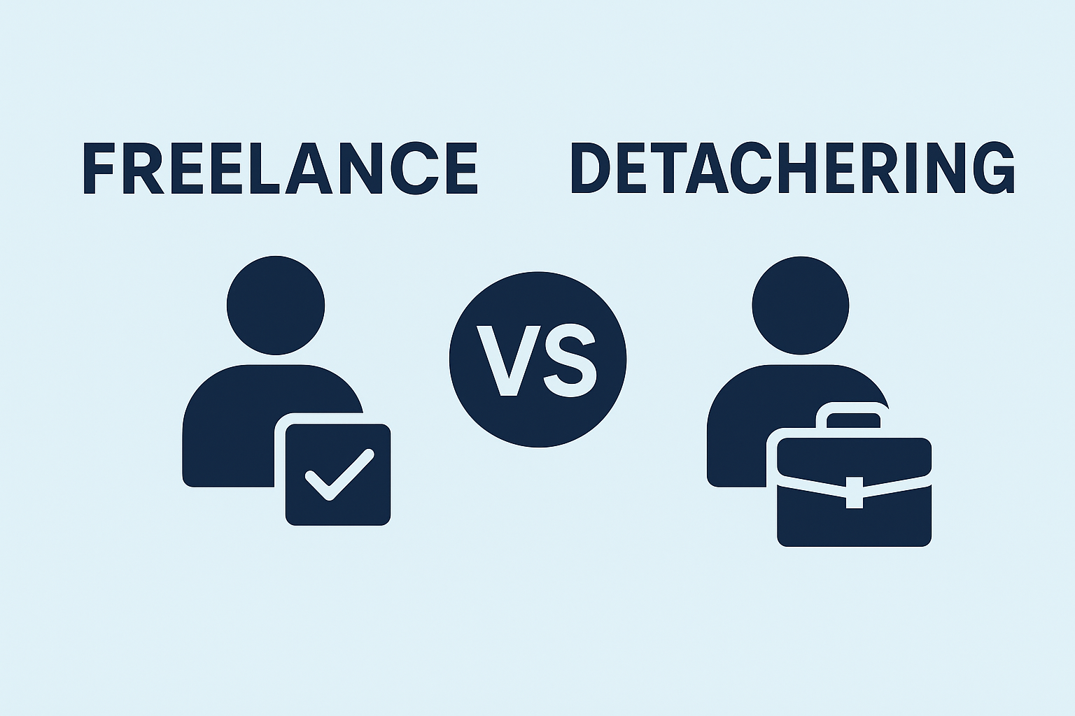 Freelancer versus gedetacheerde professional